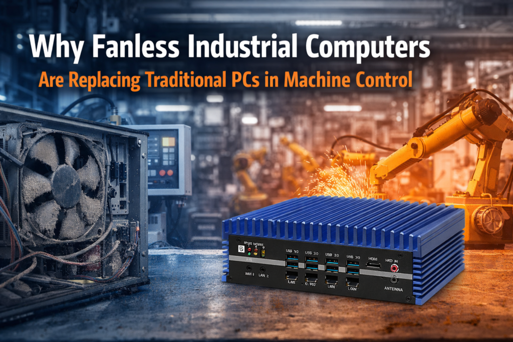 Fanless industrial computers are becoming the preferred solution for machine control systems. Discover why embedded platforms like the AAEON BOXER-6641 offer greater reliability, durability and integration for industrial environments.